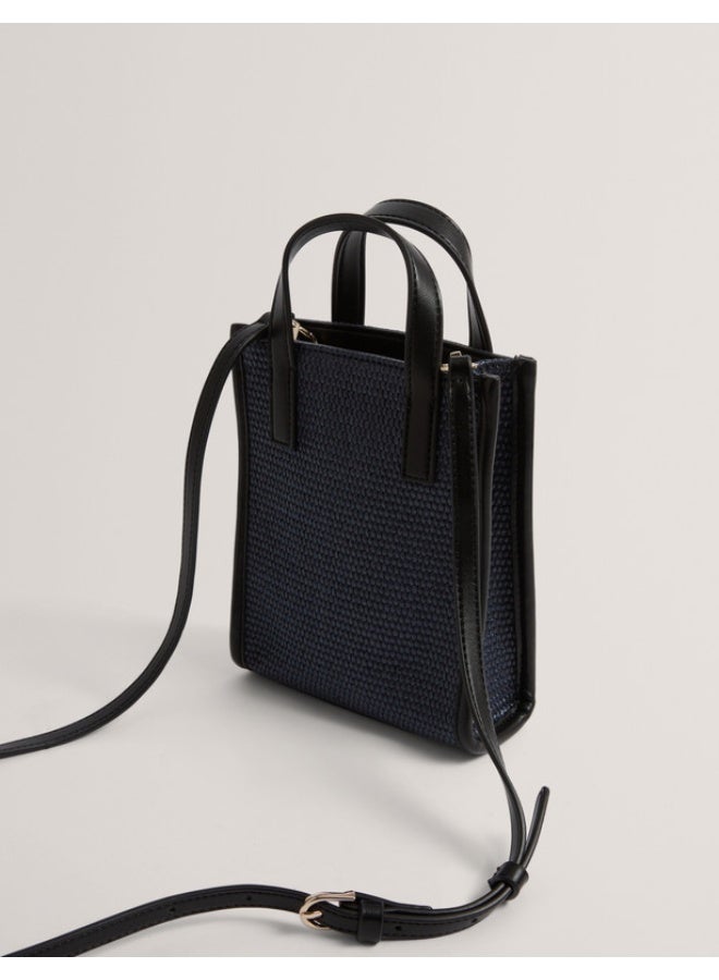 Ted Baker Faux Raffia Mini Icon Bag - Image 4