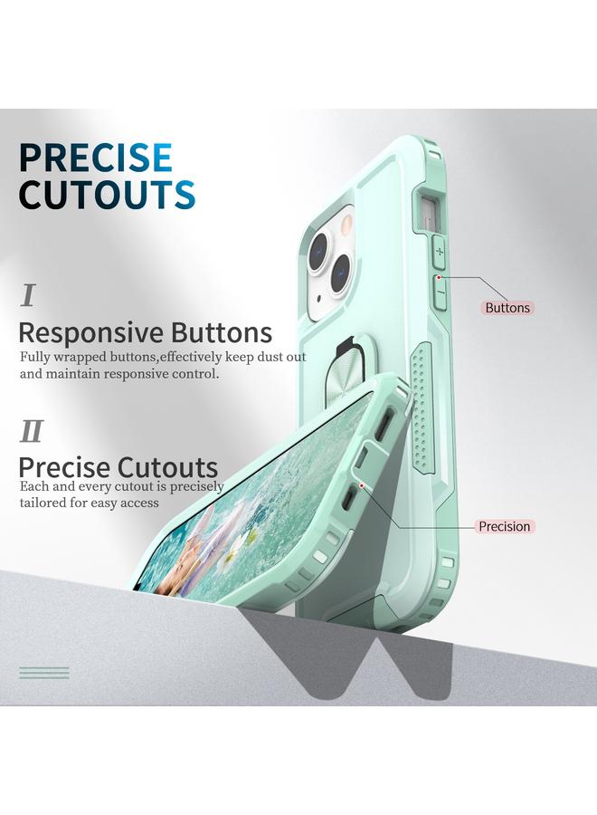 Zaboon Case For iPhone 13 3 in 1 PC + TPU Phone Case with Ring Holder - Image 2