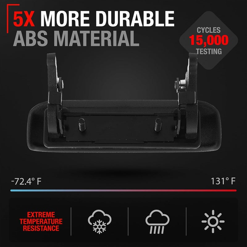 T1A Tailgate Handle - Compatible with 1998-2011 Ford Ranger - Textured Black - OEM 1L5Z9943400AAA, 1L5Z-9943400-AAA, 1L5Z 9943400-AAATEX, 77872, FO1915109 - Image 3