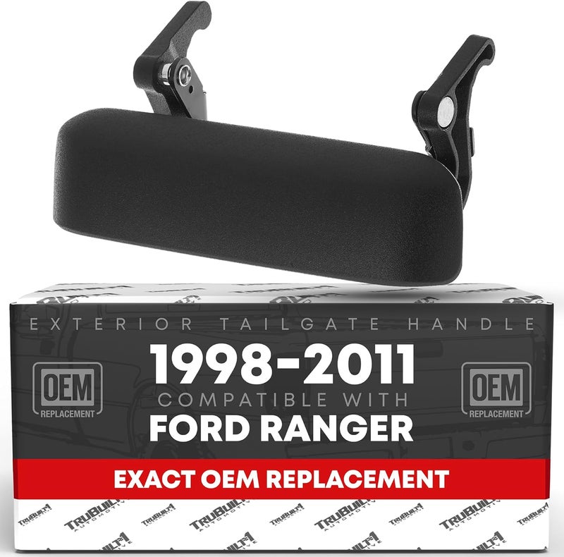 T1A Tailgate Handle - Compatible with 1998-2011 Ford Ranger - Textured Black - OEM 1L5Z9943400AAA, 1L5Z-9943400-AAA, 1L5Z 9943400-AAATEX, 77872, FO1915109 - Image 1