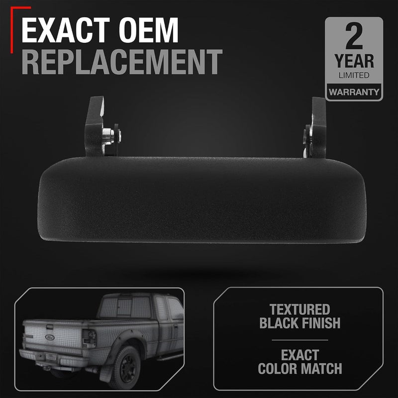 T1A Tailgate Handle - Compatible with 1998-2011 Ford Ranger - Textured Black - OEM 1L5Z9943400AAA, 1L5Z-9943400-AAA, 1L5Z 9943400-AAATEX, 77872, FO1915109 - Image 2