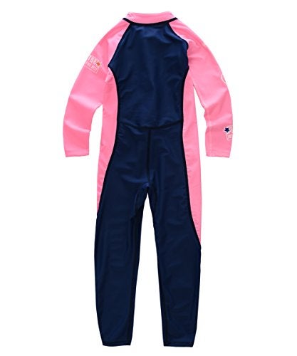 M2C X-Manta Girls Full Body Swimsuit UPF 50+ UV Sun Protective One-Piece Dark Blue 5/6 - Image 2