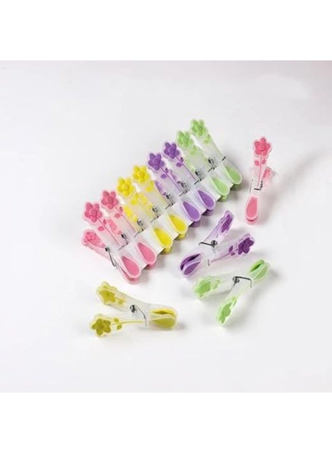 Non-Slip Silicone Clothes Pegs – Multicolour, No Marks (10 Pieces) - Image 2