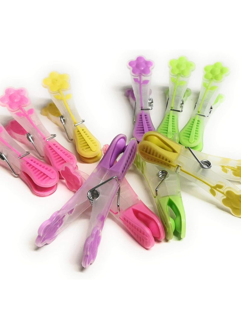 Non-Slip Silicone Clothes Pegs – Multicolour, No Marks (10 Pieces) - Image 3