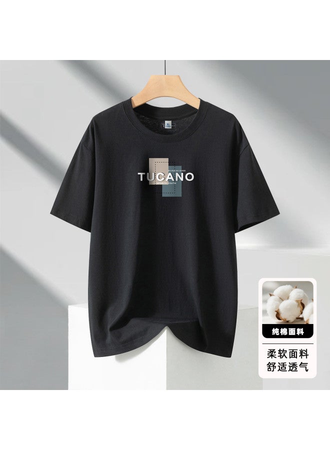 Tucano men's Summer Short Sleeve T-shirt - Breathable & Comfortable Casual Round Neck Tee Top - Image 2