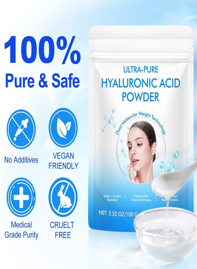 Mcukv 2 Pack 2-in-1 Hyaluronic Acid Powder – High Molecular Weight for Moisture + Low Molecular Weight for Hydration, Cosmetic-Grade DIY Skincare Ingredient for Serums, Masks & Lotions, 7.6oz - Image 5