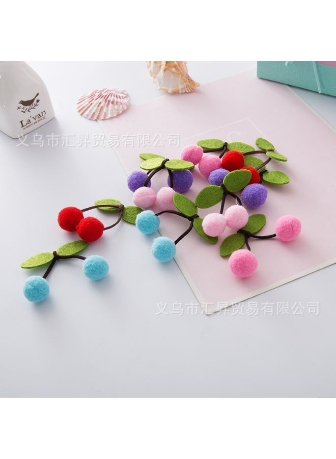SFENG 30 Pcs Colorful Plush Cat Toy Balls, 1.6 Inch Soft Lightweight Interactive Play Balls for Kitten Training, DIY Decoration Pet Supplies, Random Color - Image 3
