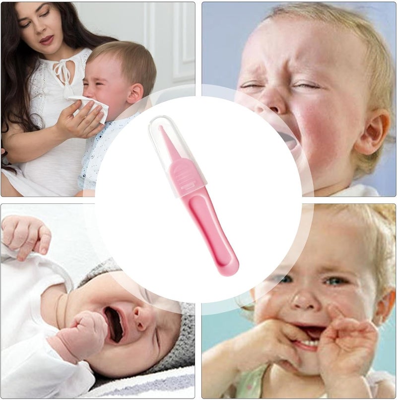 windforgecraft Nose Tweezers For Boogers | Nose Picker For Babies - Round Pincet Safe & Effective, Cleaning Supplies Plier Portable Forceps For Kids For Cleaning Ear Canals, Nasal Passages - Image 4
