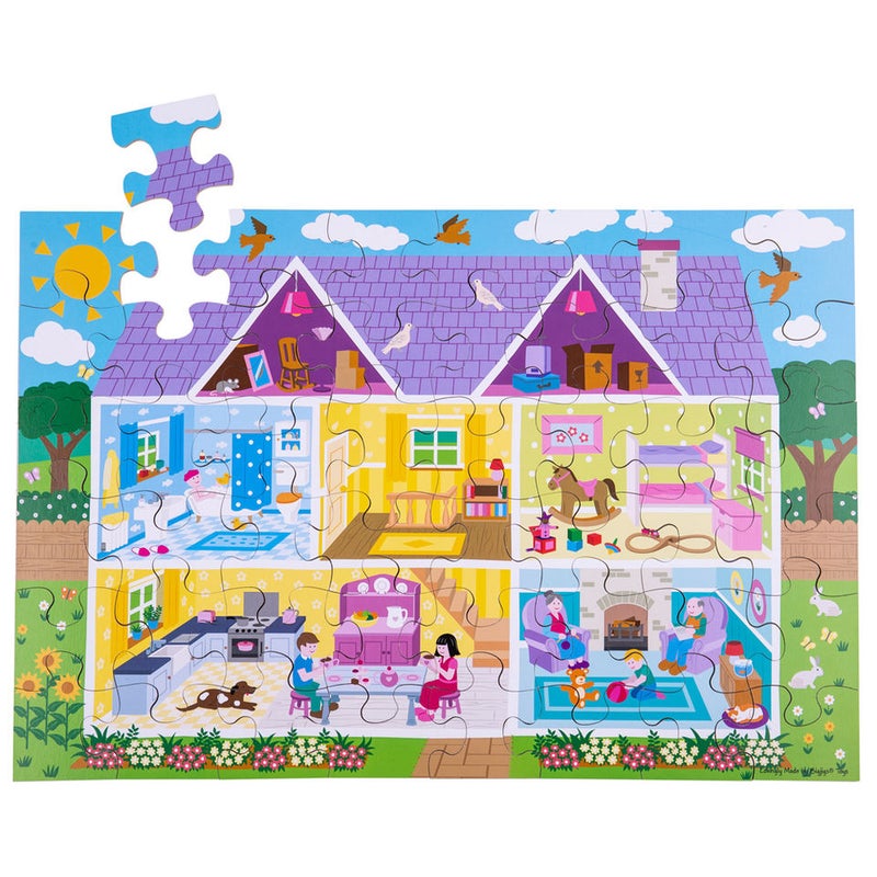 BIGJIGS Dolls House Floor Puzzle (48 Piece) Bj915