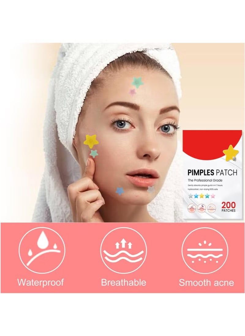 ميأميأ 200 Counts Acne Pimple Patch, Acne Covering Stickers for Face and Skin, Pimple Patch Daily Skin Care  - Image 2
