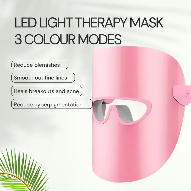 ErthSkin London LED LIGHT THERAPY MASK 3 Colour Modes -  Pink