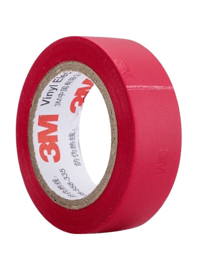 3M Electrician'S Insulation Tape, Automotive Wiring Harness Tape, Lead-Free, Wear-Resistant, Moisture-Proof, Red, 10 Rolls, 1500# - Image 3