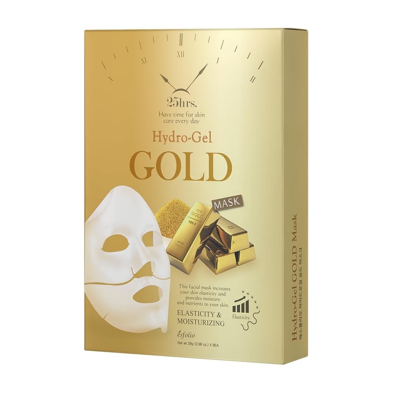esfolio 24K Gold Infused Hydrogel Face Mask Pack of 8