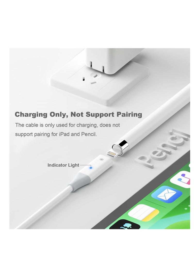 SYOSI Charging Adapter Cable, Compatible with Apple Pencil 1st Generation, USB-C Male to Pencil 1st Gen Charging Cord, USB-A Charger Connector for iPad Pen 1st Gen - 2 Pack, 1m - Image 4