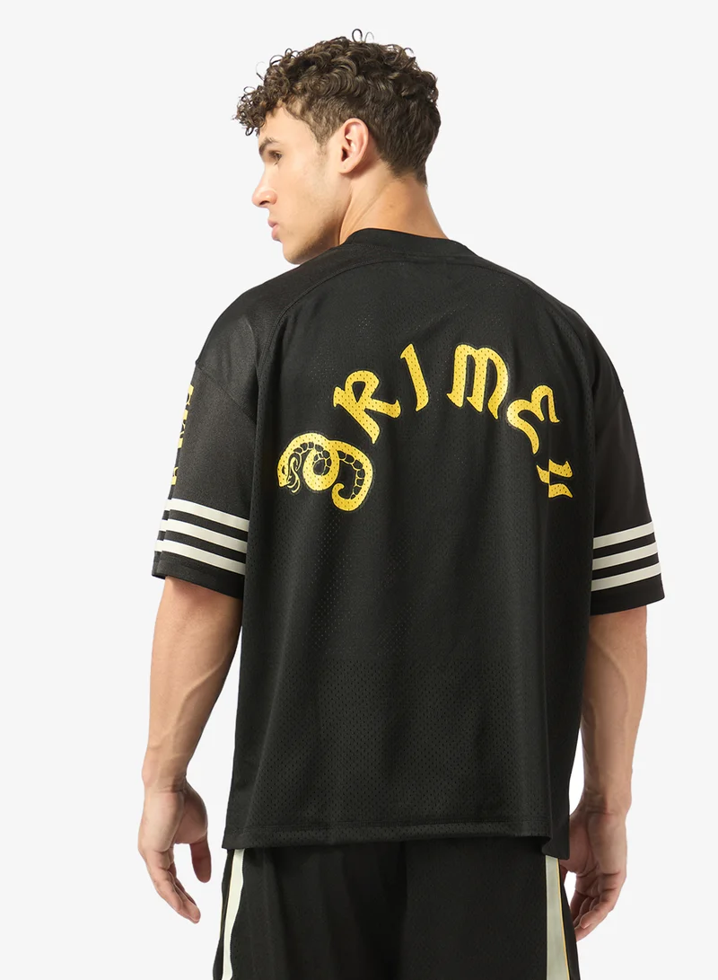 جرايمي Droppin Science Mesh Boxy Football Jersey