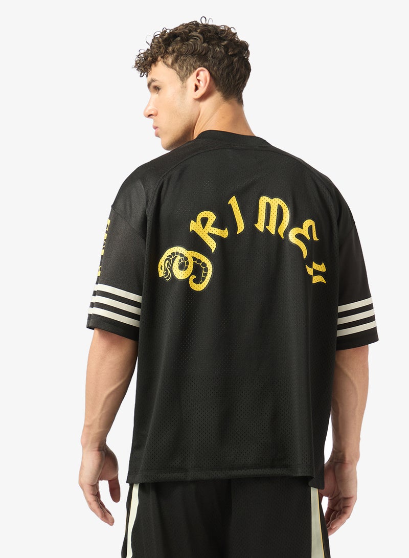 Grimey Droppin Science Mesh Boxy Football Jersey - Image 2