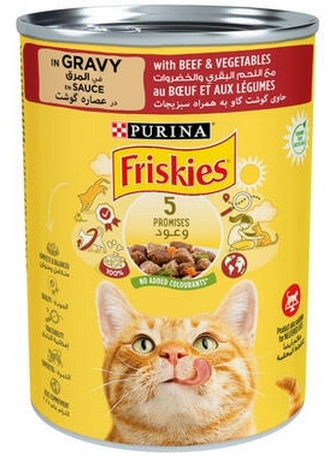 Beef And Vegetables Wet Cat Food 400 G