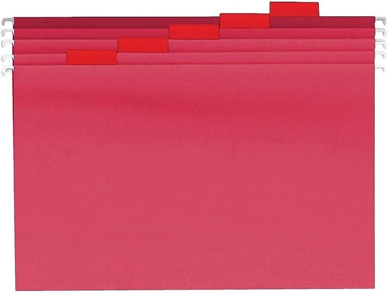 Staples مجلدات الملفات المعلقة من ستابلز 345001 بحجم قانوني 5 علامات بألوان متنوعة 25 صندوق - Image 2