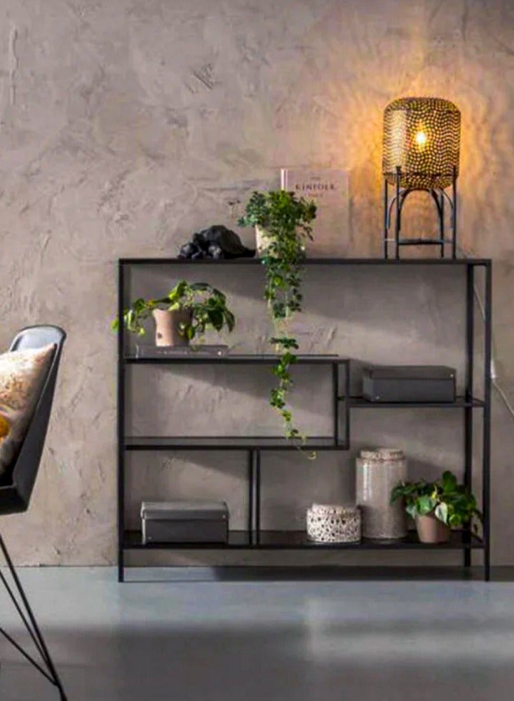 Generic Entrance console made of black metal and glass with a modern design  - Image 1