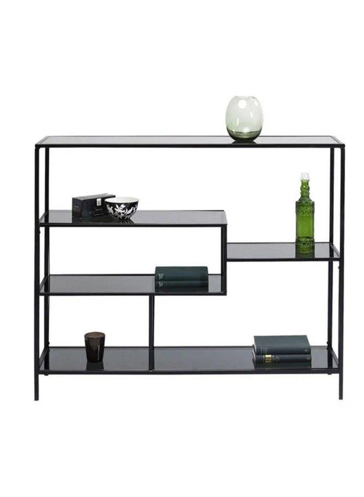Generic Entrance console made of black metal and glass with a modern design  - Image 3