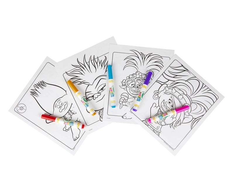 Crayola Trolls 2, Color Wonder Mess Free Coloring Pages & Markers, Gift for Kids, Age 3, 4, 5, 6 - Image 3