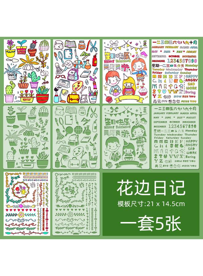 Bluejw Ll Growth Manual Decoration Material Suit Template Hand Account Journal Simple Homemade Small Fresh Cartoon Sticker - Image 1