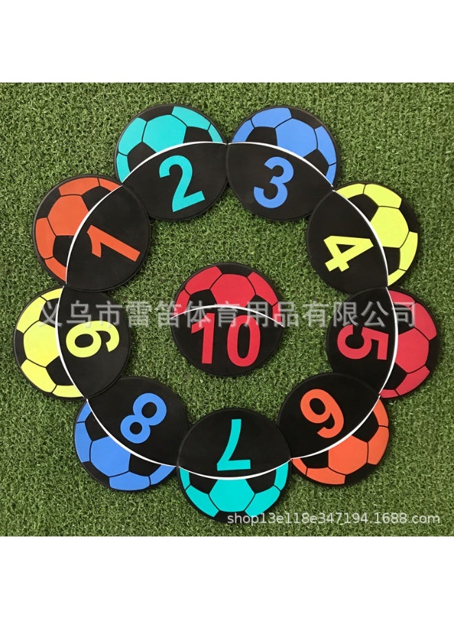 Generic Soccer Training Numbered Cones 1-24 Basketball digital disc No. 1-10