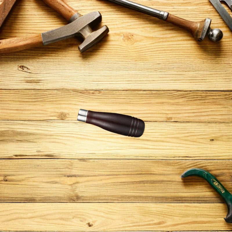 قطعتان من مقابض الملفات الخشبية الطبيعية، أداة قطع مريحة بديلة للملفات اليدوية، للنجارة DIY وأعمال المعادن - Image 5