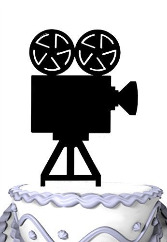 Meijiafei Movie Camera Cake Topper Acrylic Cake Topper Decoration - Image 4