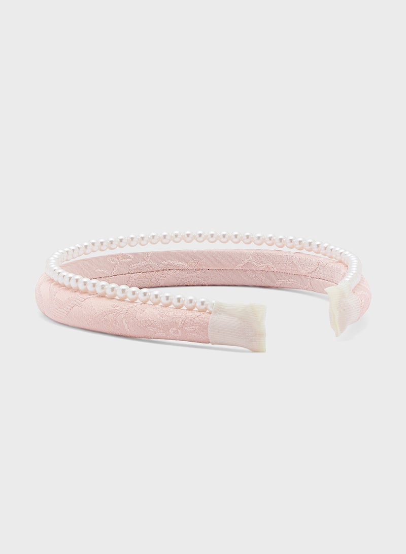 ELLA Pearl Floral Headaband  - Image 3