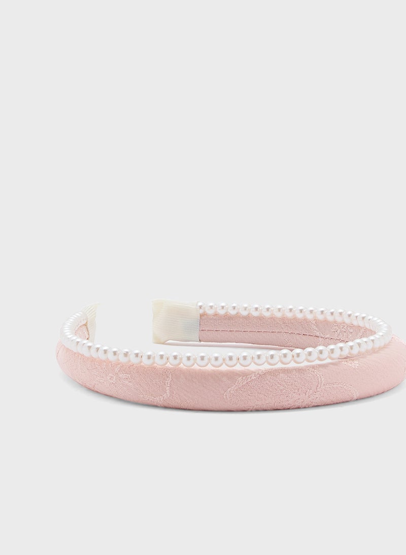 ELLA Pearl Floral Headaband  - Image 1