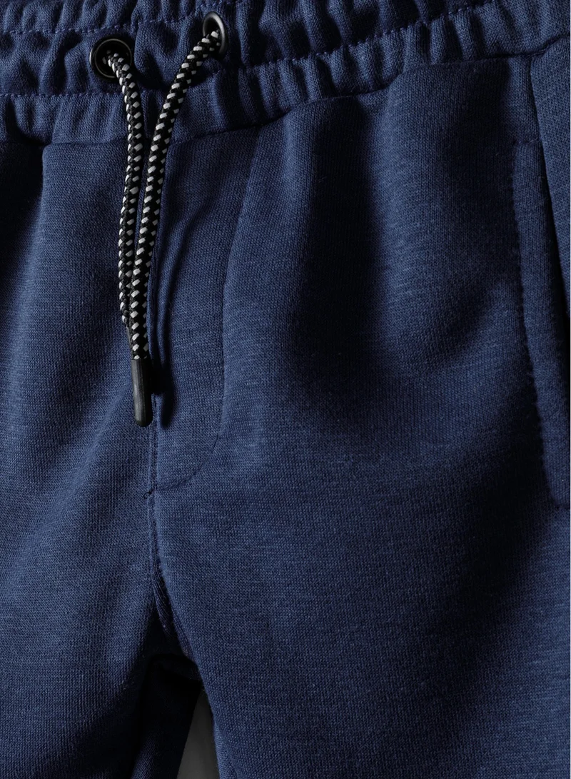 MINOTI Kids Boys Jogger Pants With Side Stripe, Drawstring And Ribbed Cuffs