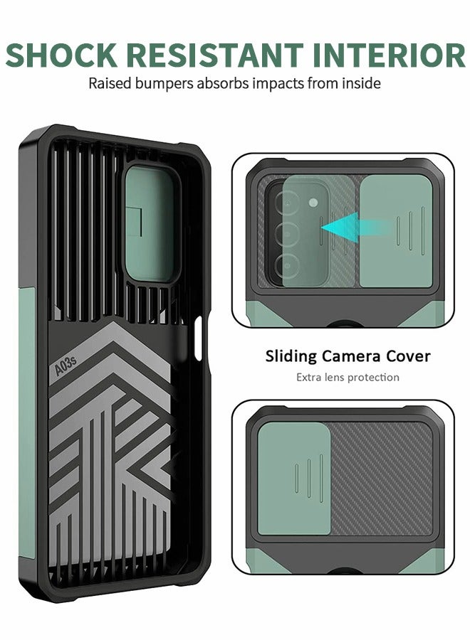 GROIC For Samsung Galaxy S23 Plus Case with Credit Card Storage Design & Slide Camera Cover, Shockproof Dropproof Dust-Proof Heavy Duty Phone  Cover,Ring Bracket Protective Phone Shell for S23 Plus 6.6'' - Image 4