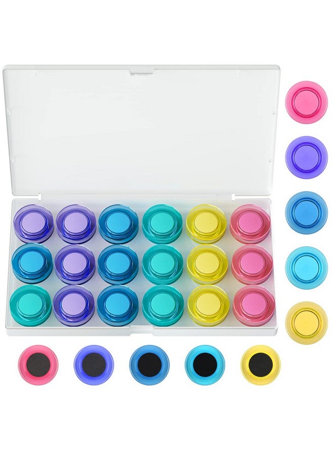 MaxGear Whiteboard Magnets, 36 Pack Strong Refrigerator Magnets, Dry Erase Board Magnets Set, Magnets For Whiteboard, 3 Cm Round Colored Magnets For Classroom, Refrigerator, Office, Home (5 Colors) - Image 1