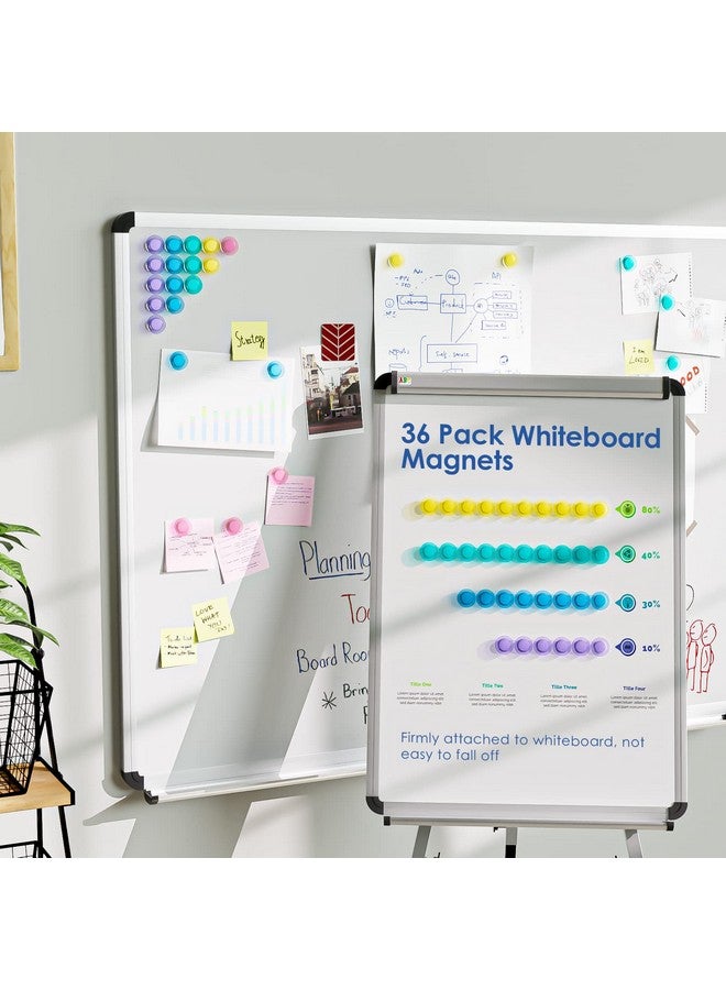 MaxGear Whiteboard Magnets, 36 Pack Strong Refrigerator Magnets, Dry Erase Board Magnets Set, Magnets For Whiteboard, 3 Cm Round Colored Magnets For Classroom, Refrigerator, Office, Home (5 Colors) - Image 5