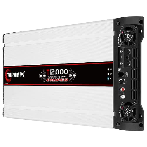 Taramp's مضخم الصوت Taramps T 12.000 Chipeo 2 أوم 12000 واط RMS 1 قناة صوت سيارة طاقة ذروة 13300 واط RMS مضخم أحادي الكتلة، متوافق مع جهاز التحكم عن بعد لمستوى المراقبة - Image 3