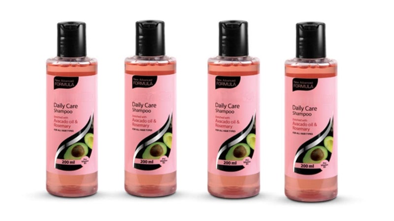 Generic Daily Care Shampoo with Avocado Oil and Rosemary each 200 ml Pack of 4  - Image 1