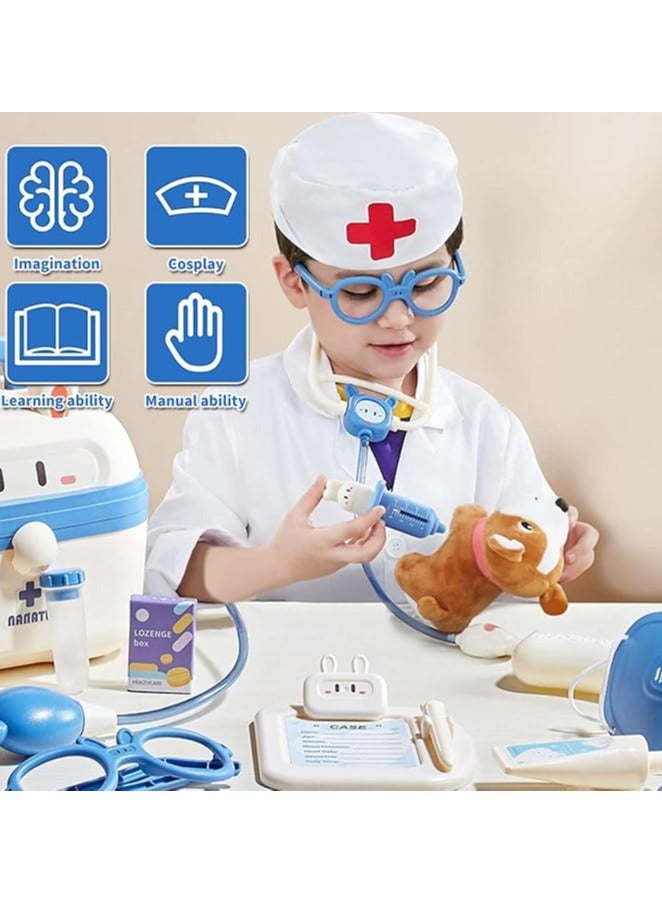Doctor Kit for Kids - Pretend Play Educational Doctor Toys, Medical Kit with Stethoscope, Doctor Playset for Dentist Doctor, Role Play Toys for 3 4 5 6 7 8 Years Old Girls  Boys Toddler Gifts - Image 2