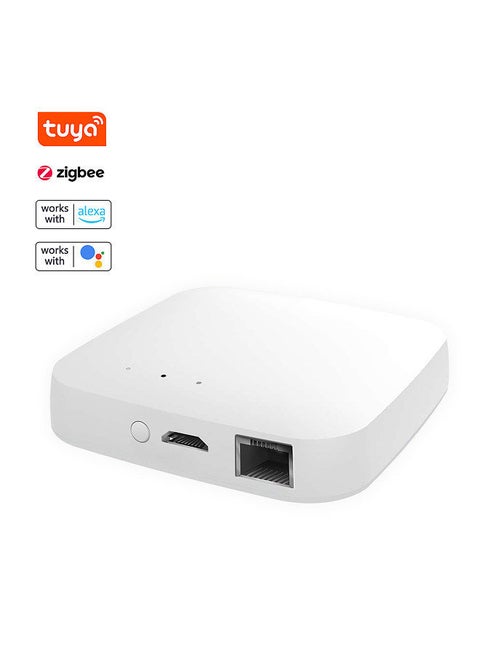 Tuya Zigbee Wired Gateway For Intelligent Home Automation for Zigbee Devices Smartphone APP Remote Control Gateway Compatible with Alexa Google Assistant Smart Life Apple HomeKit
