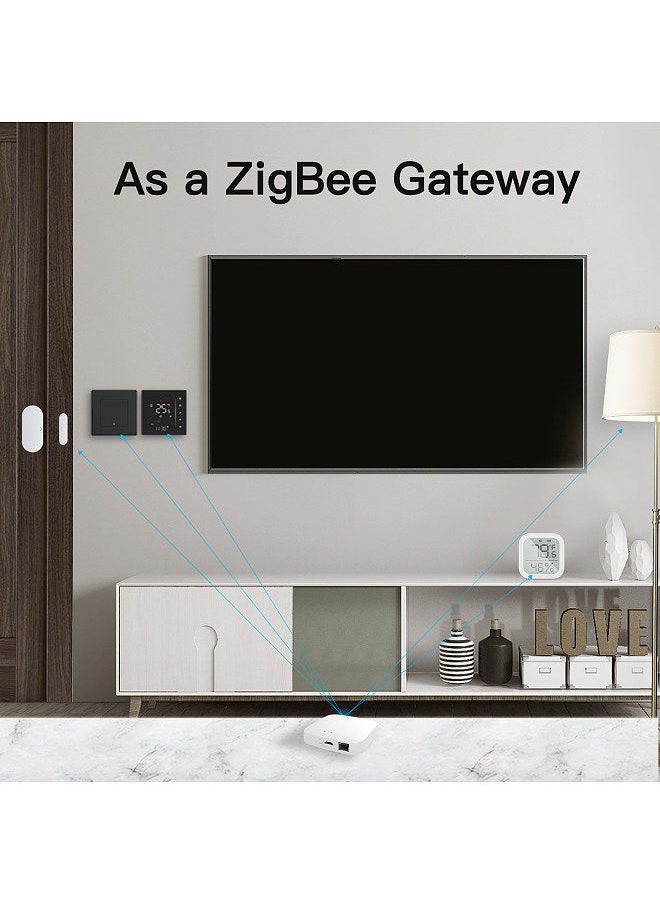 Generic - Tuya Zigbee Wired Gateway For Intelligent Home Automation for Zigbee Devices Smartphone APP Remote Control Gateway Compatible with Alexa Google Assistant Smart Life Apple HomeKit - Image 1