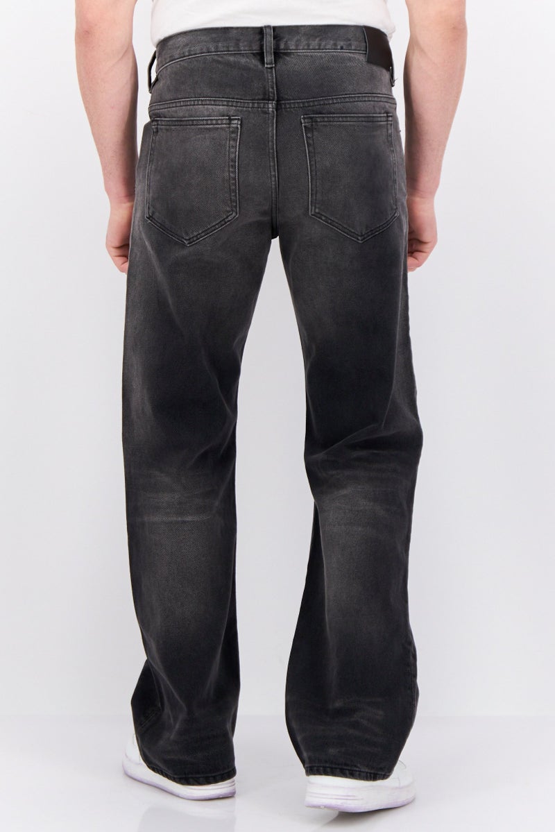 GANT Men Slim Fit Washed No Stretchable Hayes Bootcut Jeans, Black - Image 3