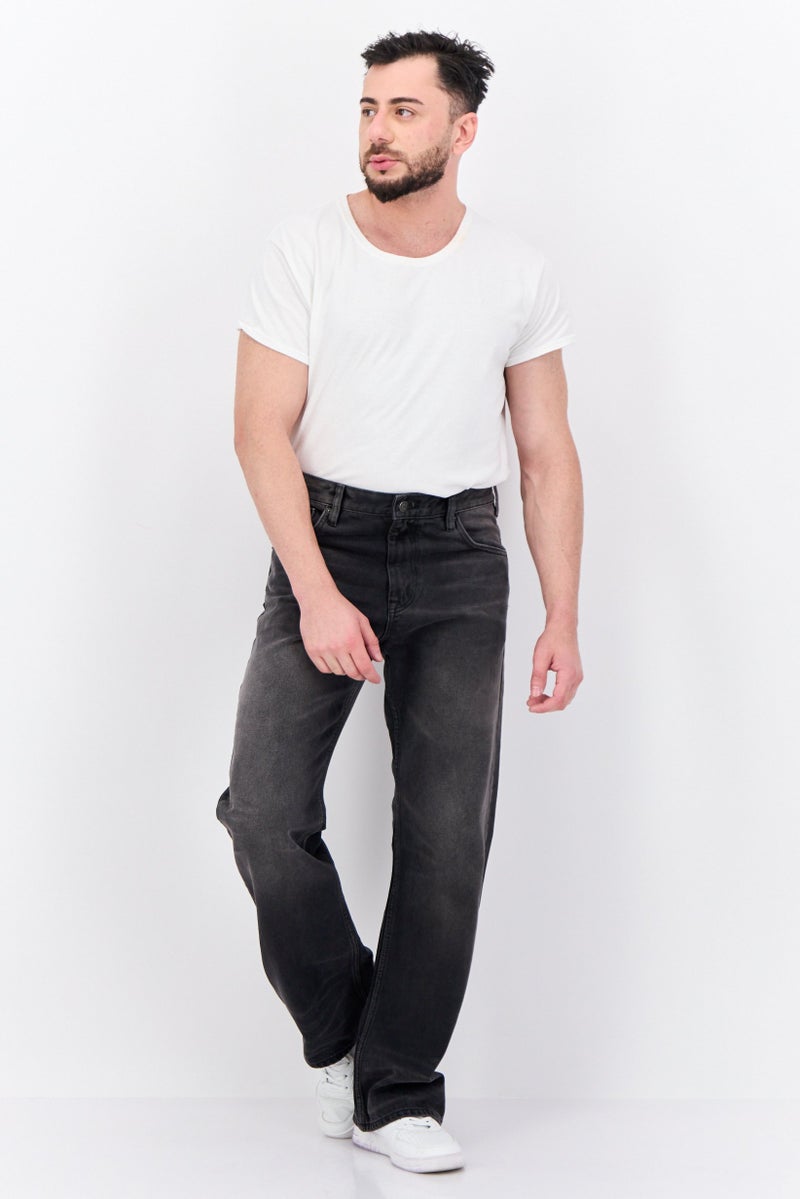 GANT Men Slim Fit Washed No Stretchable Hayes Bootcut Jeans, Black - Image 4