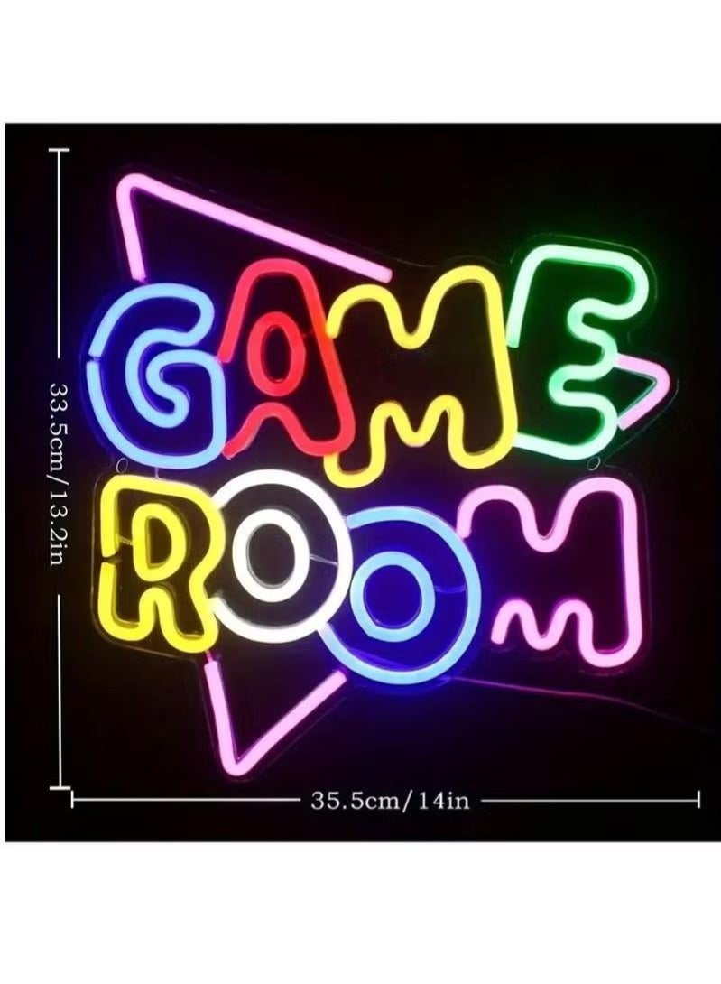 WALALLA Game Room Neon Sign Colorful LED Neon Lights For Wall Decor USB Neon Lights For Game Zone Party Decor Bedroom Gaming Wall Lightup - Image 2