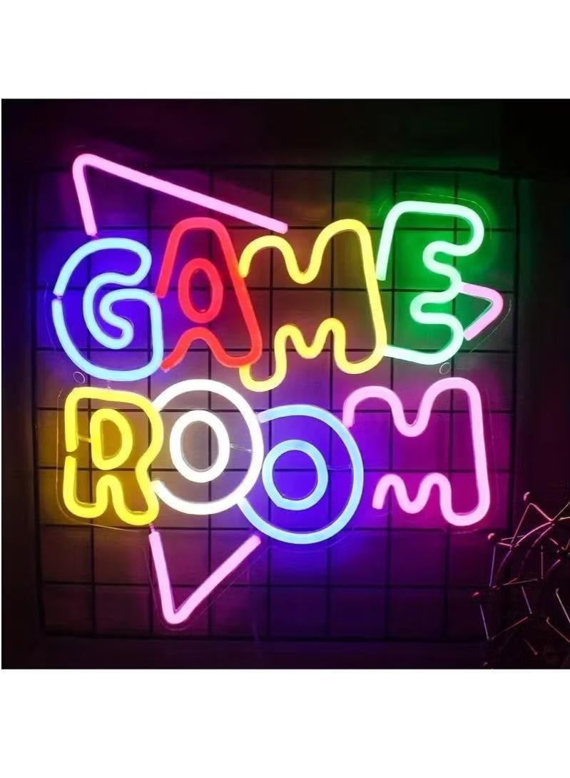 WALALLA Game Room Neon Sign Colorful LED Neon Lights For Wall Decor USB Neon Lights For Game Zone Party Decor Bedroom Gaming Wall Lightup - Image 4