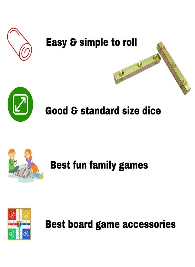Pyengora Dayakattai Dice | Thayam Kattai Set 2 no's | Chowka Bara | Board Games Accessories - Image 4