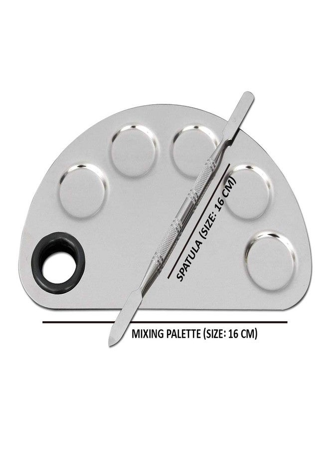SWASUM Stainless Steel Professional Makeup Mixing Blending Palette With Spatula - Image 3