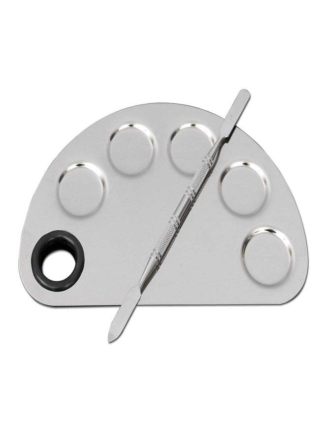 SWASUM Stainless Steel Professional Makeup Mixing Blending Palette With Spatula - Image 2
