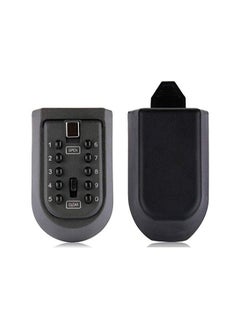 General Indoor and Outdoor Key Lock BoxesWall Mounted Push Button Combination Key Security StorageSecurity Lock Box with Black Rubber Cover and Wall Bolt Fixing  - Image 1