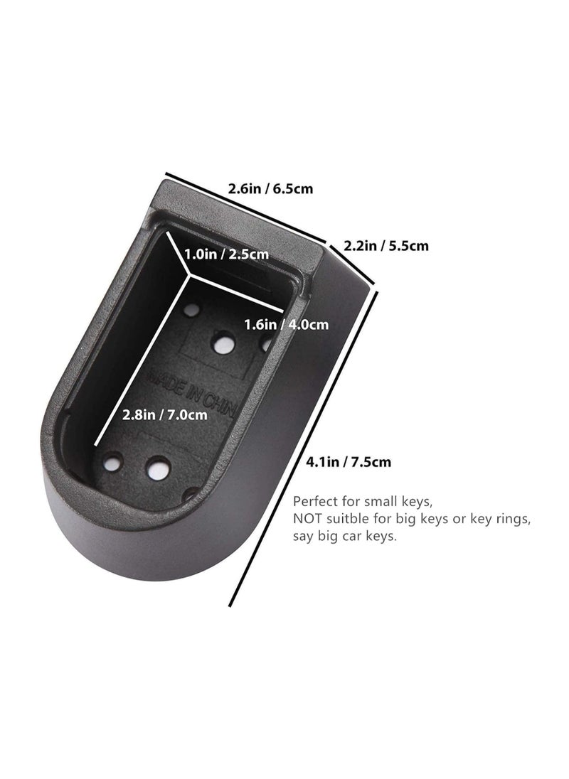 General - Indoor and Outdoor Key Lock BoxesWall Mounted Push Button Combination Key Security StorageSecurity Lock Box with Black Rubber Cover and Wall Bolt Fixing - Image 1
