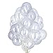 YESON 12 Inch Clear Balloons Party Latex Helium Transparent BalloonPack of 50 - Image 4